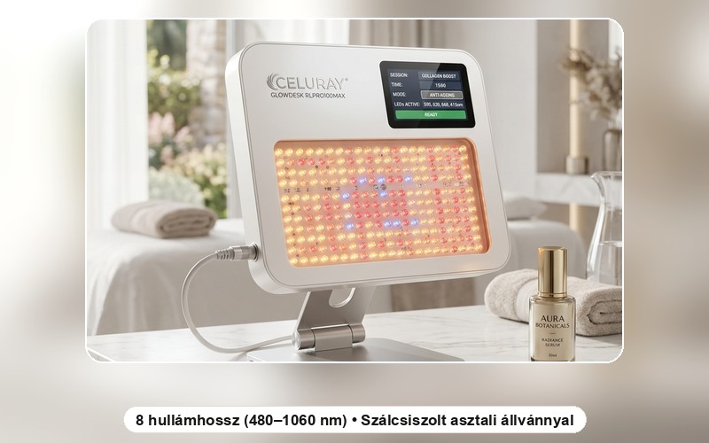 CeluRay GlowDesk RLPRO100MAX asztali arc és dekoltázs stúdió